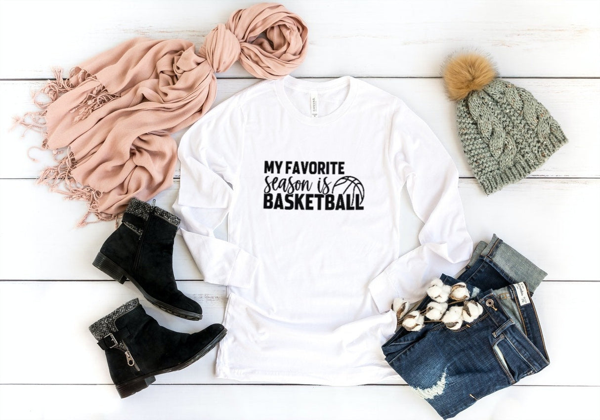 My Favorite Season is Basketball SVG Cut File