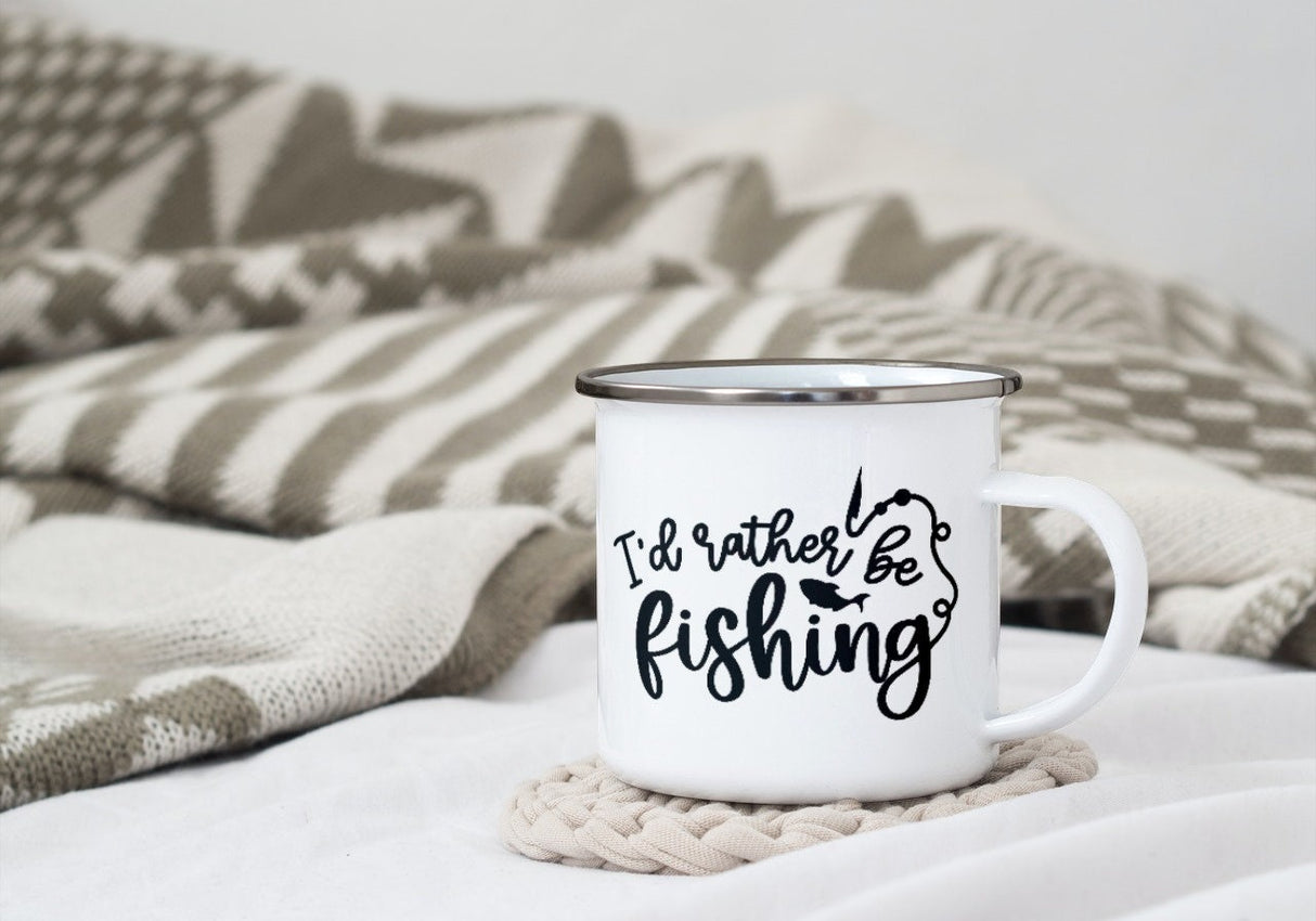 I'd Rather Be Fishing SVG Cut File