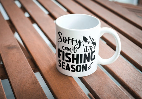 Sorry Cant Fishing Season SVG Cut File
