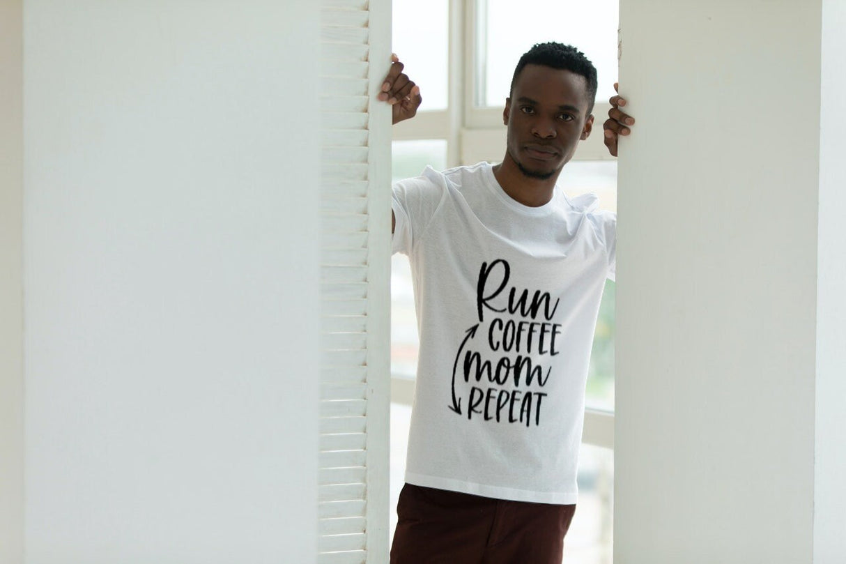 Run Coffee Mom Repeat SVG Cut File