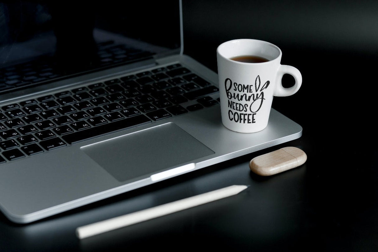 Some Bunny Needs Coffee SVG Cut File