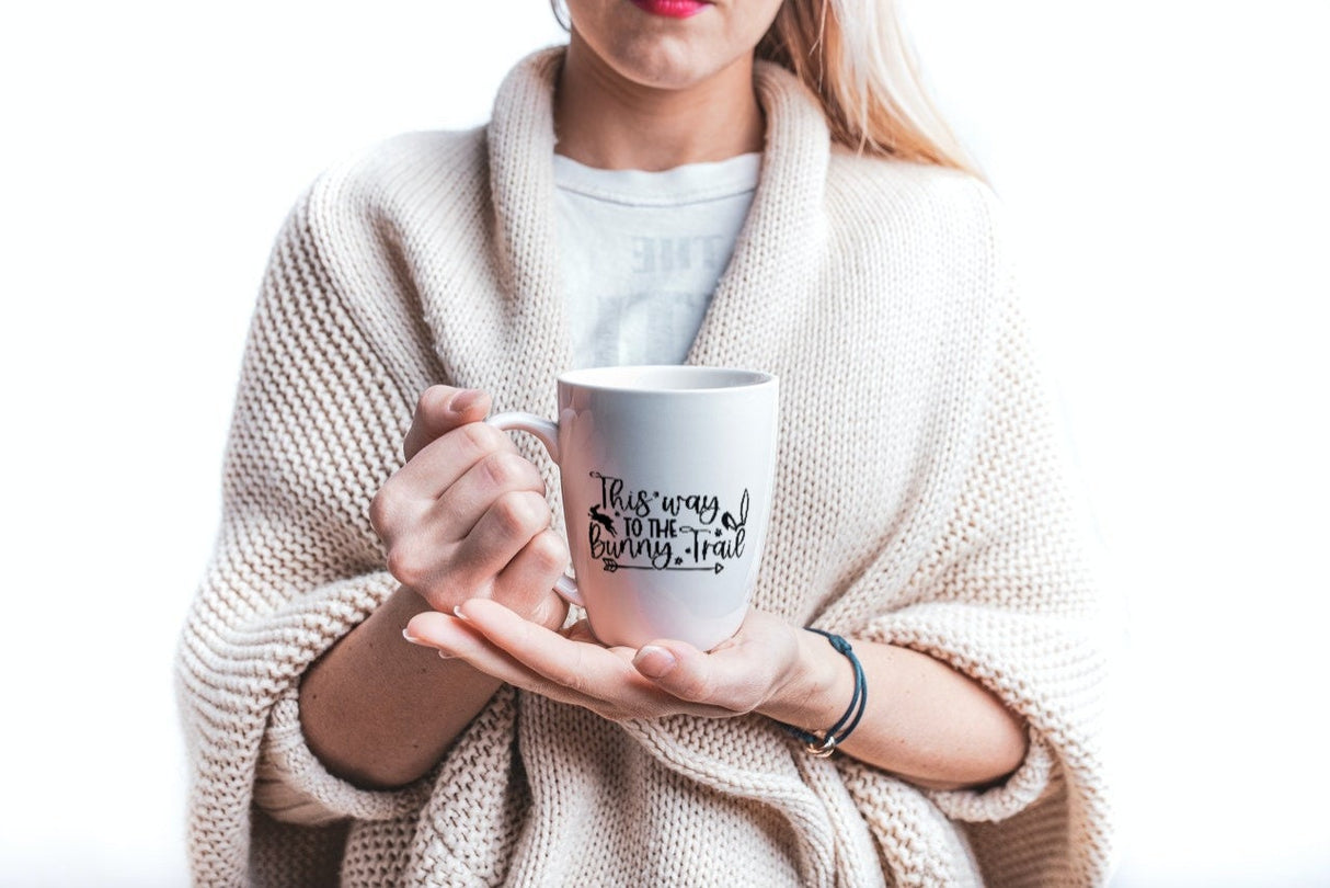 This Way To The Bunny Trail SVG Cut File