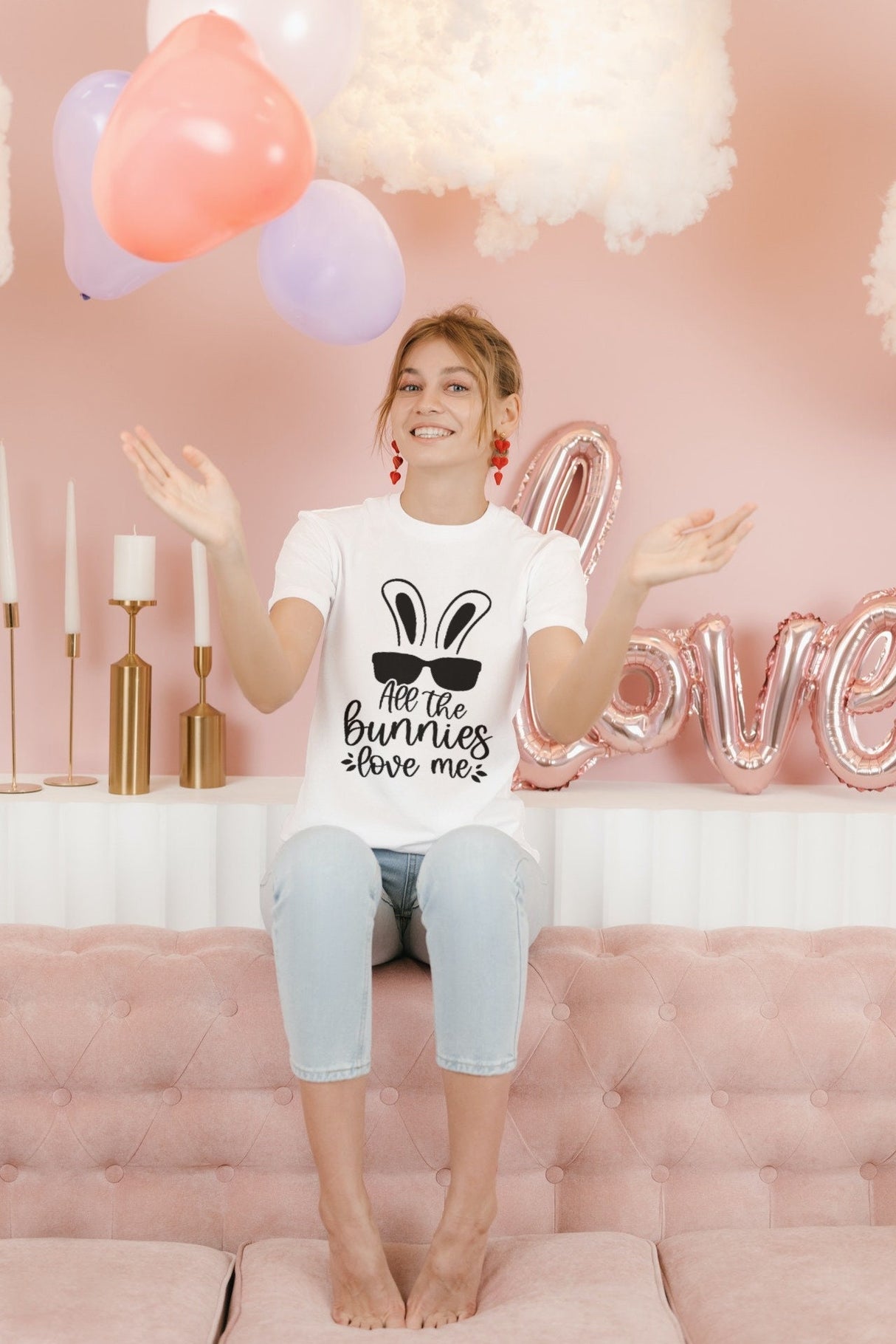 All The Bunnies Love Me SVG Cut File