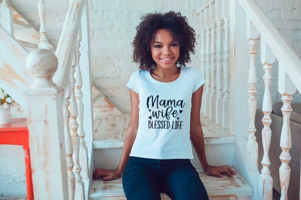 Mama Wife Blessed Life SVG Cut File
