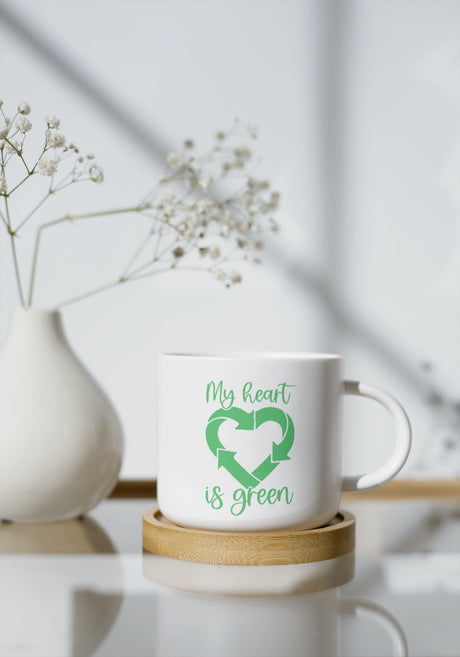 My Heart Is Green SVG Cut File