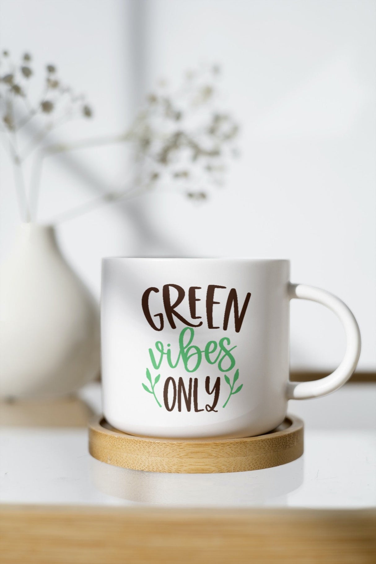 Green Vibes Only SVG Cut File