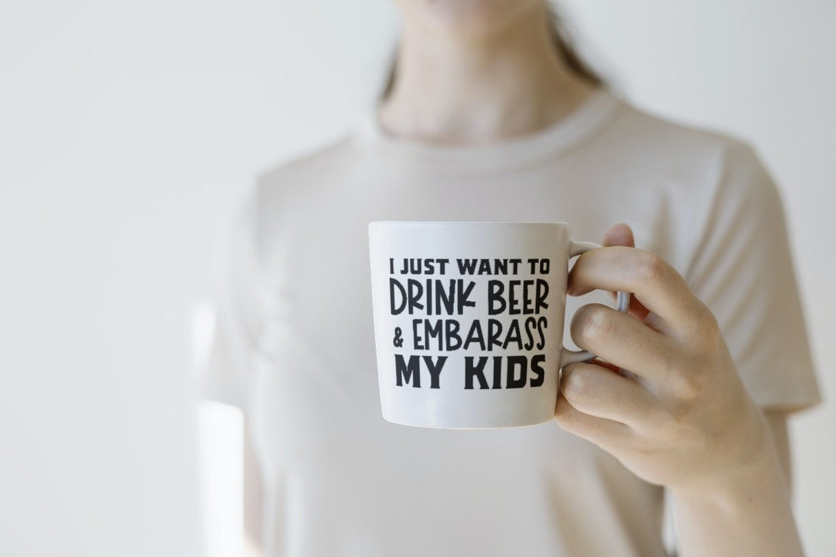 I just Want To Drink Beer & Embarrass My Kids SVG Cut File