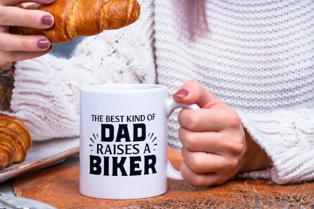 Best Kind Of Dad Raises a Biker SVG Cut File