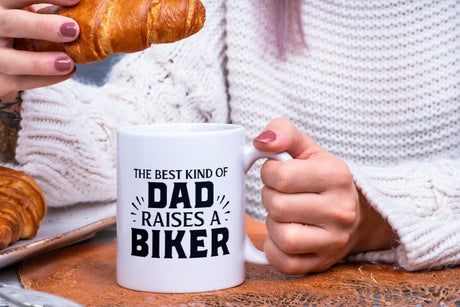 Best Kind Of Dad Raises a Biker SVG Cut File