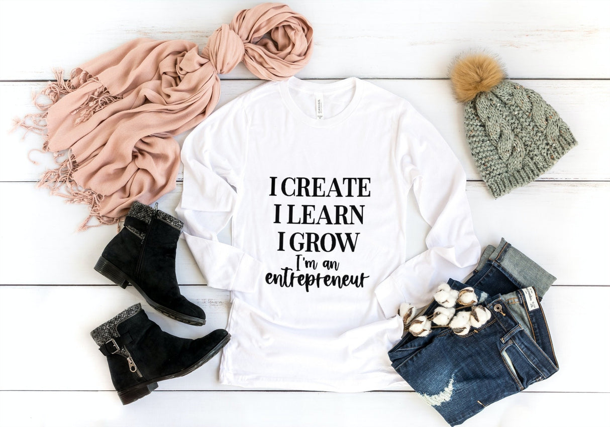 I Create I Learn I Grow SVG Cut File