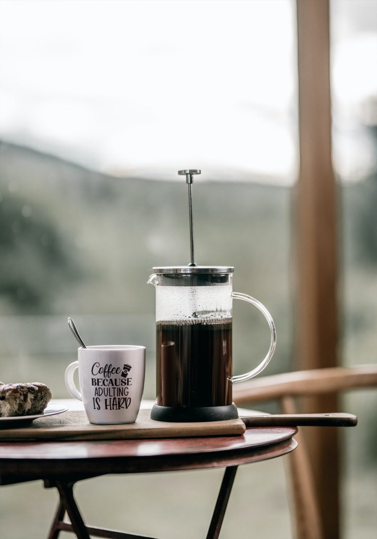 Coffee Because  Adulting Is Hard SVG Cut File