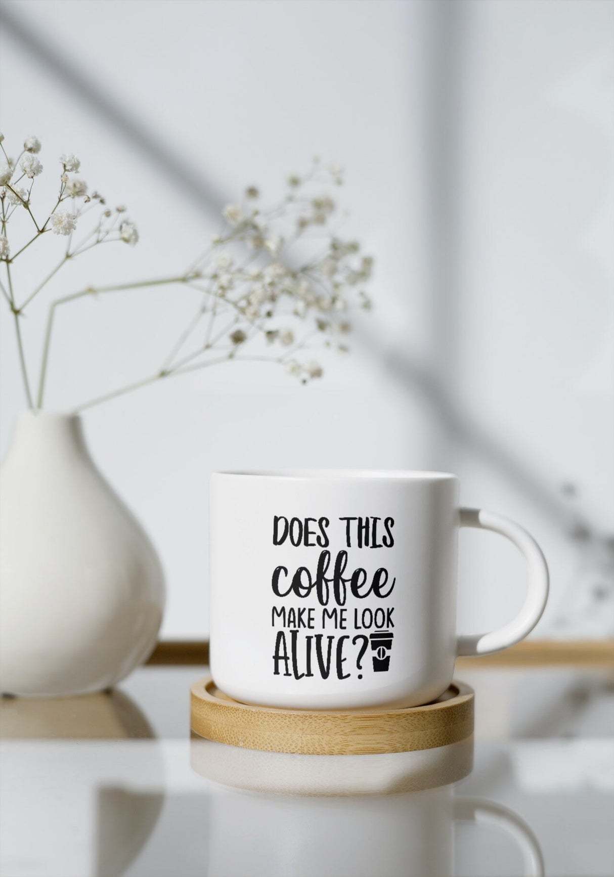 Does This Coffee Make me Look Alive SVG Cut File