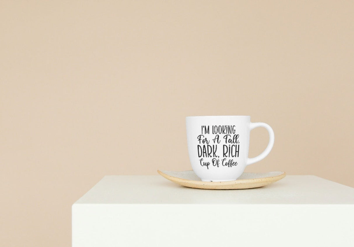 Im looking for a tall dark rich cup of coffee SVG Cut File