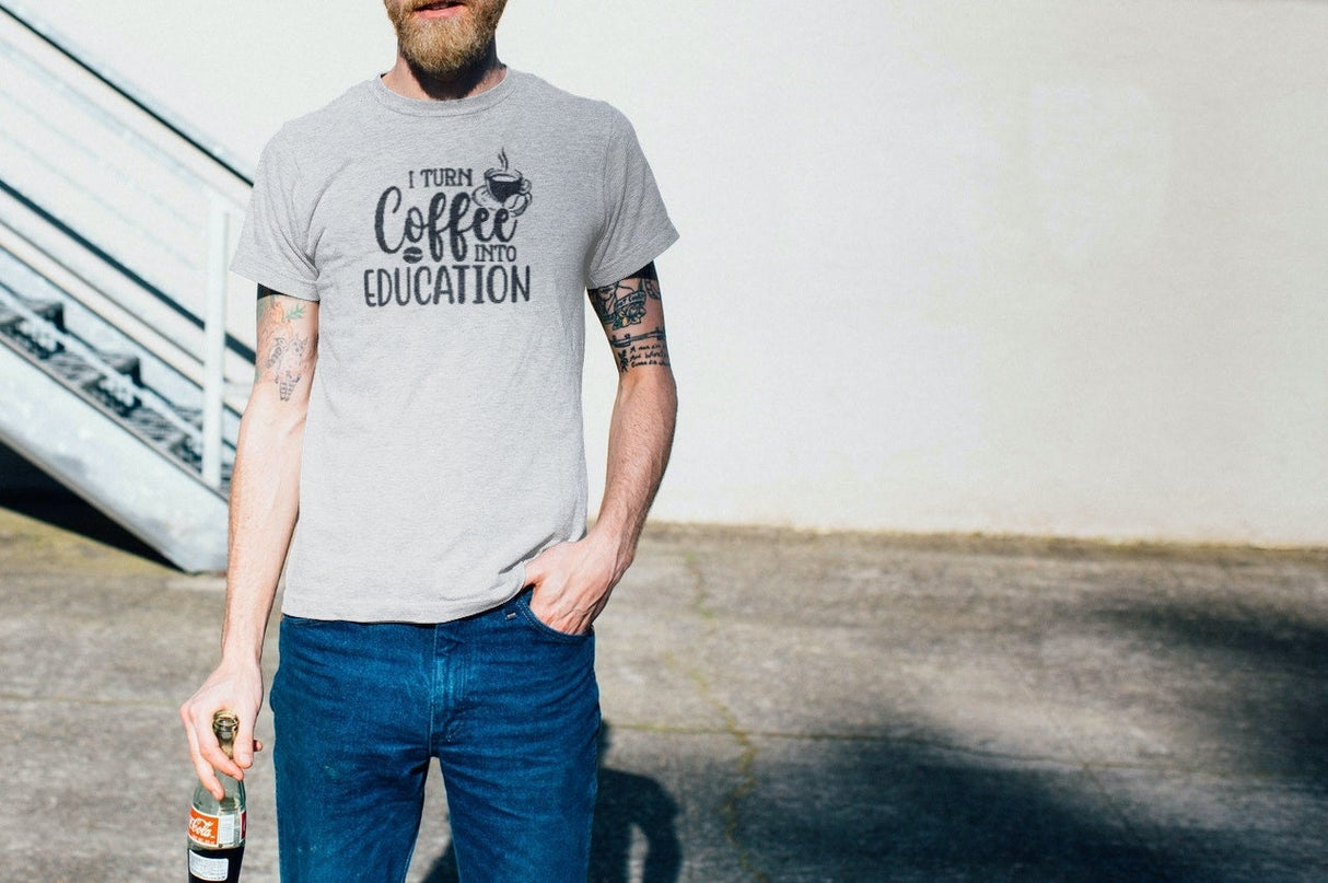 I Turn Coffee Into Education SVG Cut File