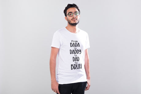 From Dada to Daddy To Dad To Bruh SVG Cut File