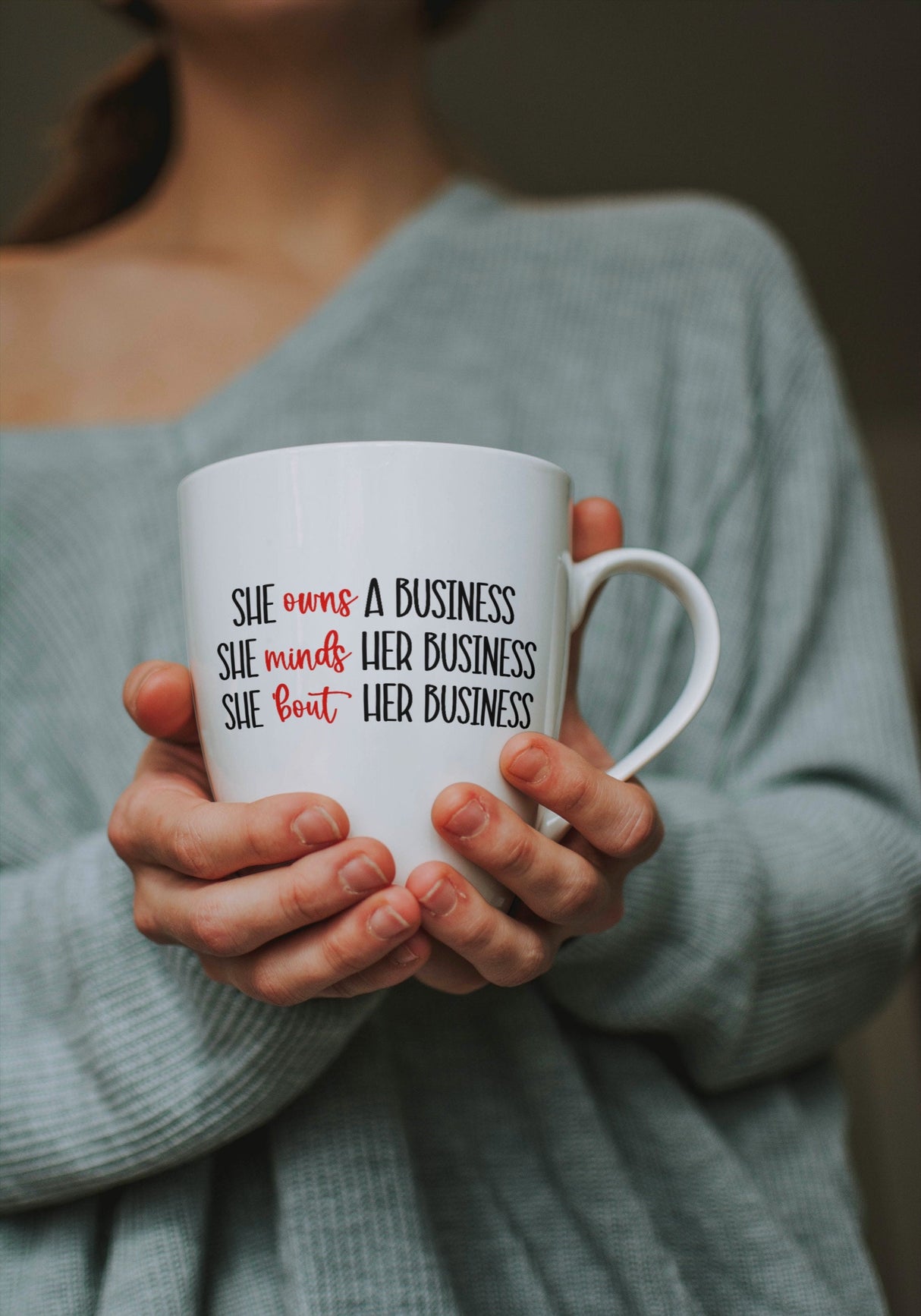 She Owns A business She Minds Her Business SVG Cut File