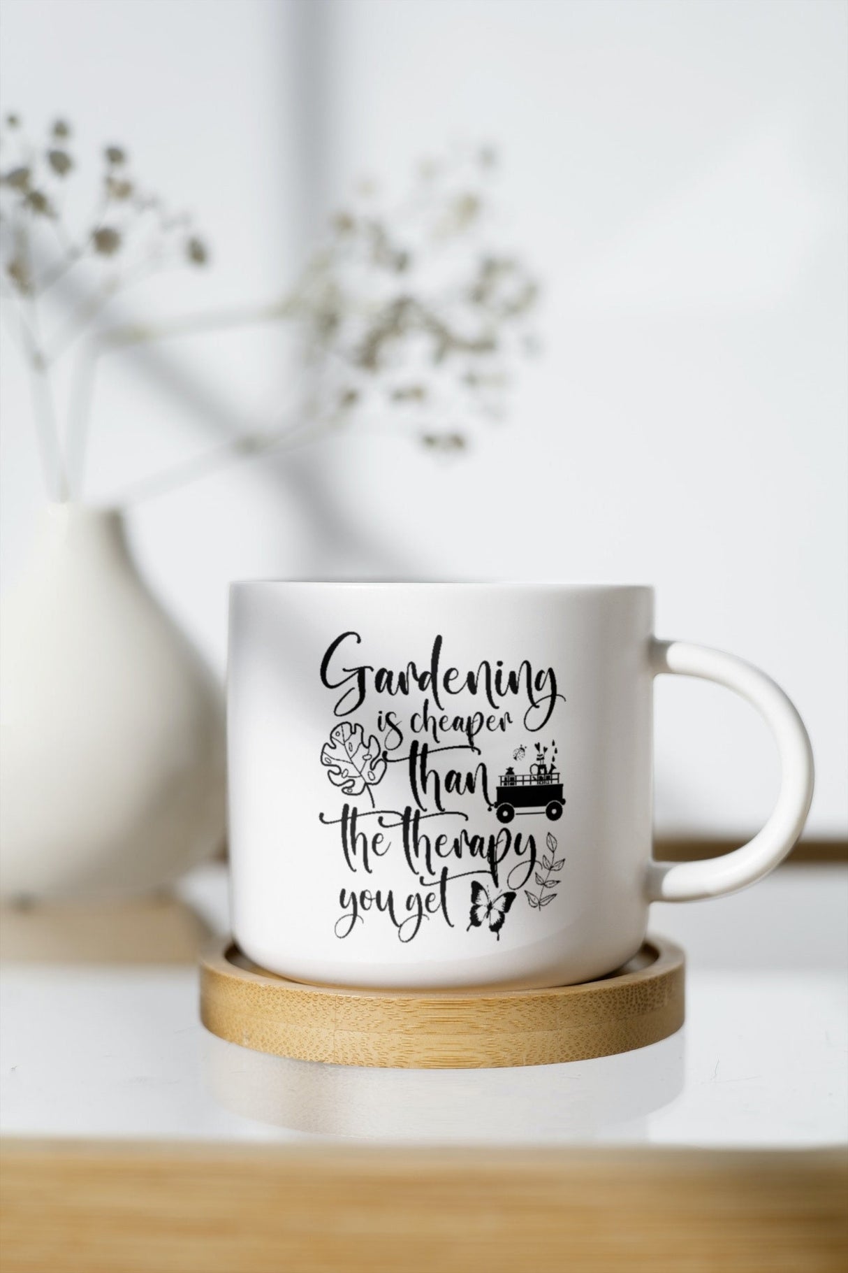 Gardening is Cheaper Than Therapy SVG Cut File