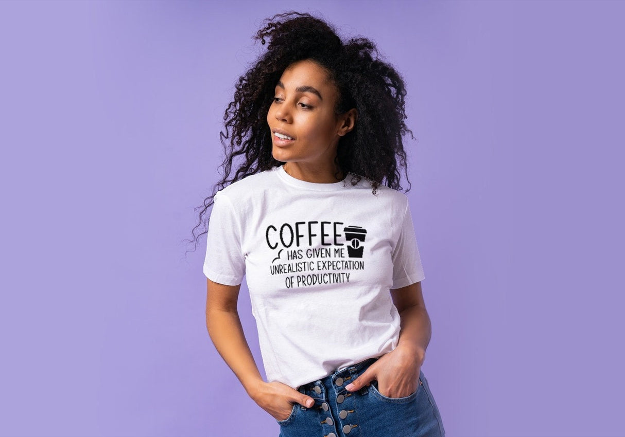 Coffee Has Given Me Unrealistic Expectations of Productivity SVG Cut File