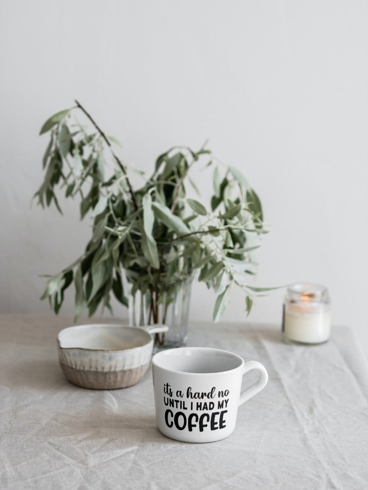 Its A Hard No Until I had My Coffee SVG Cut File