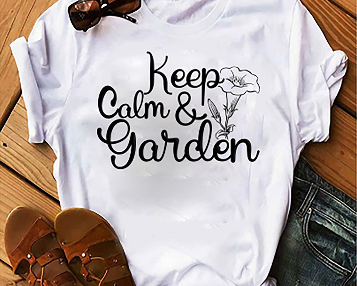 Keep Calm & Garden SVG Cut File