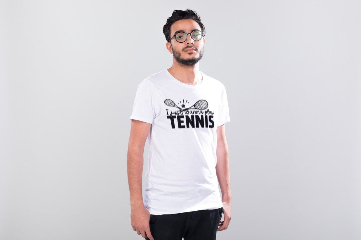 I Just Wanna Play Tennis SVG Cut File
