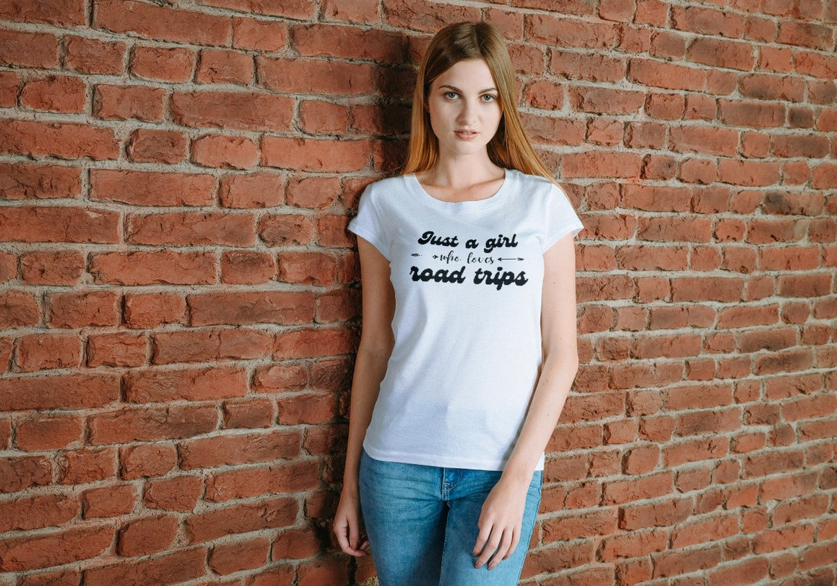 Just A Girl Who Loves Road Trips SVG Cut File