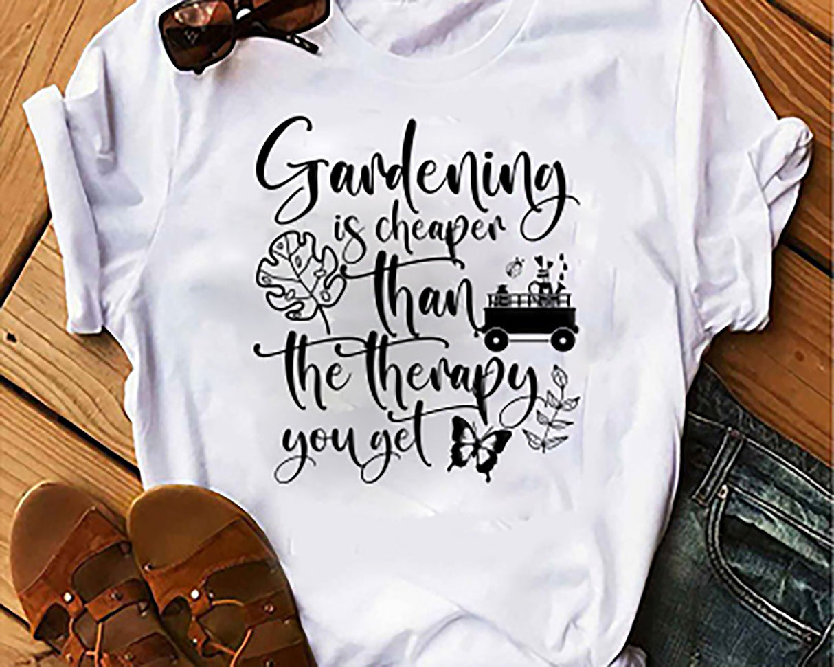Gardening is Cheaper Than Therapy SVG Cut File