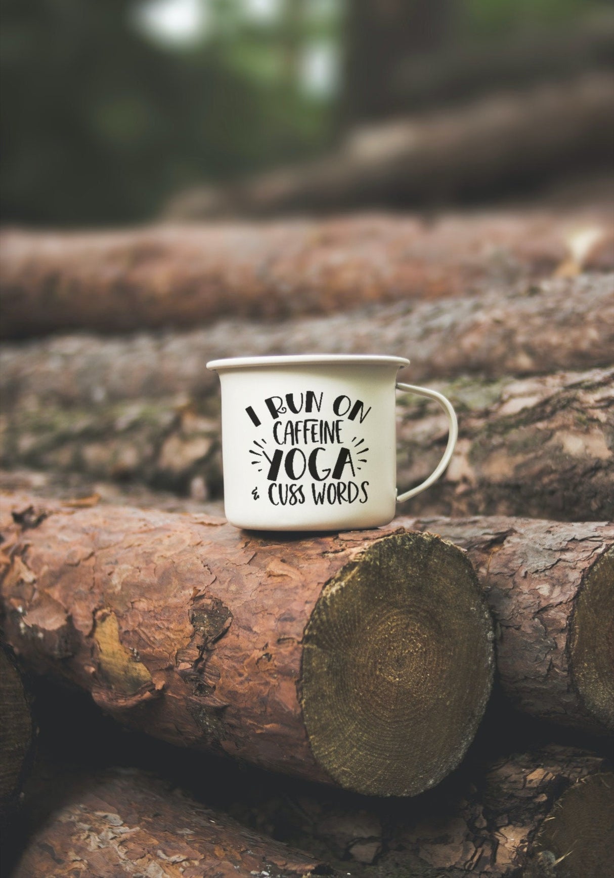 I Run on Caffeine Yoga & Cuss Words SVG Cut File