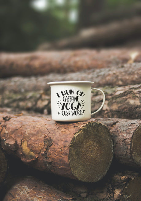 I Run on Caffeine Yoga & Cuss Words SVG Cut File