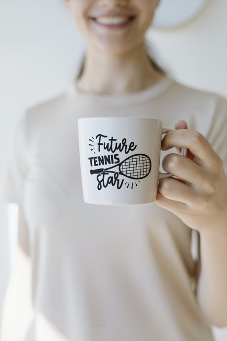 Future Tennis Star SVG Cut File