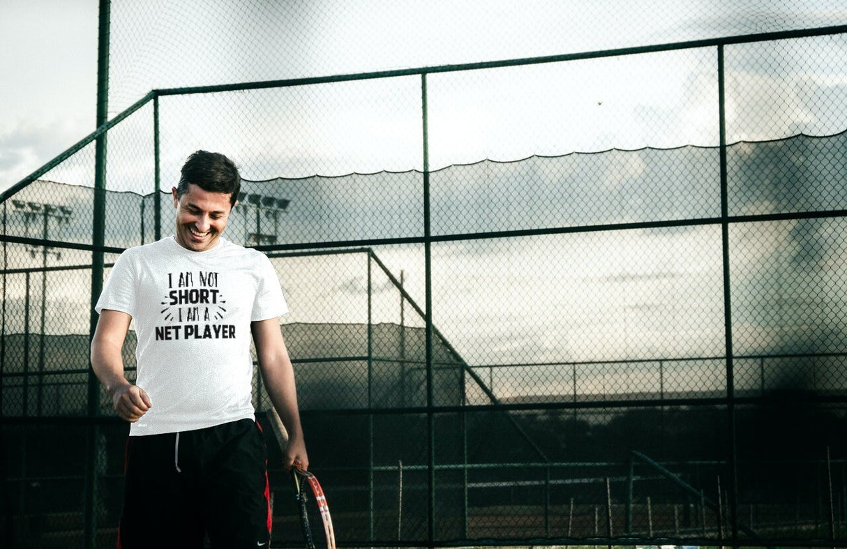 I Am Not Short I Am A Net Player SVG Cut File
