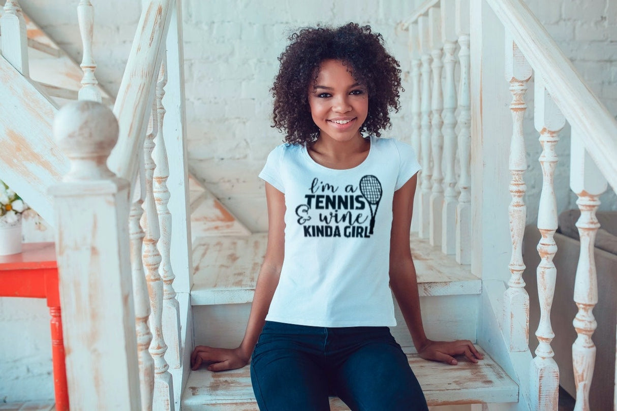 Im A Tennis Wine Kinda Girl SVG Cut File