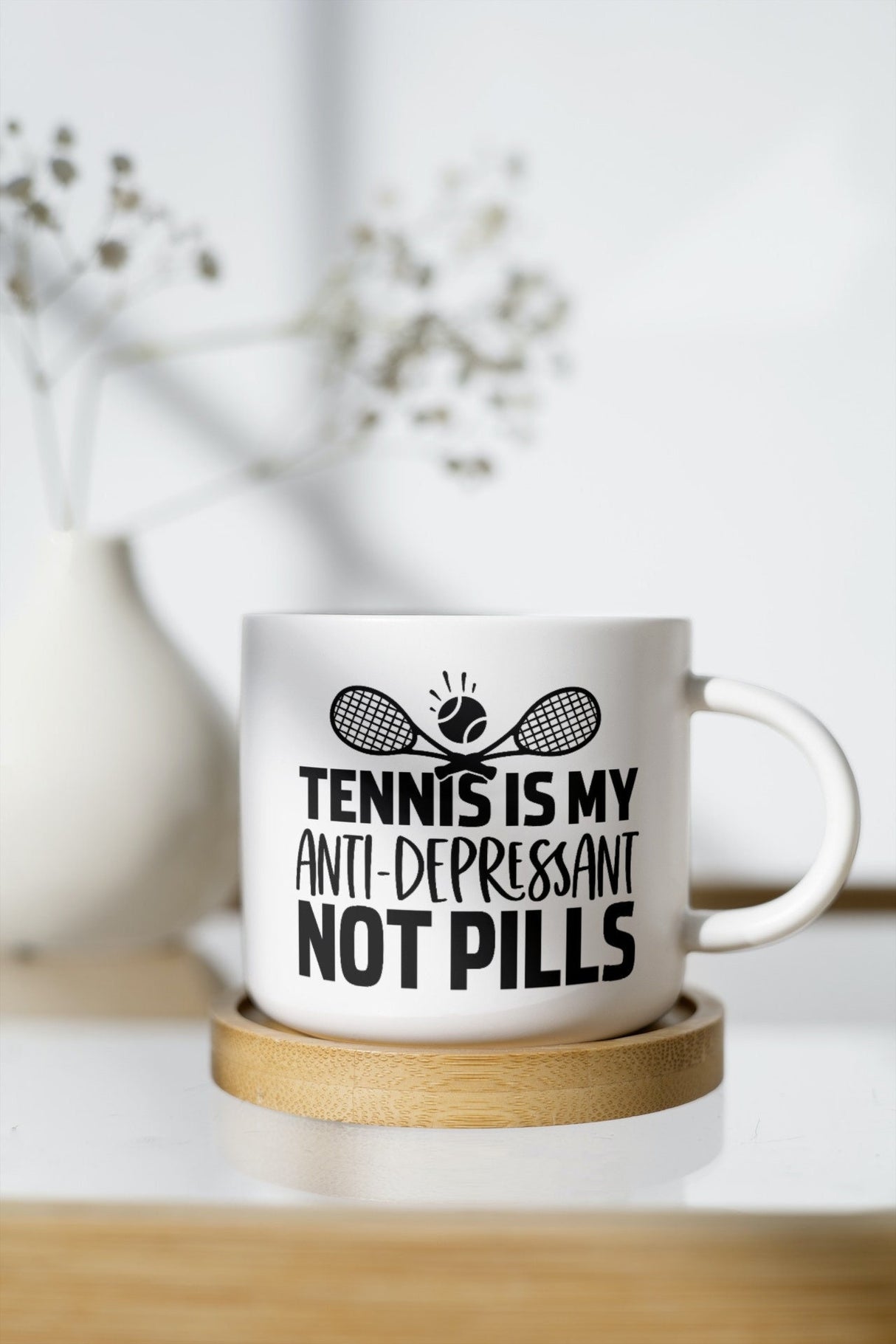 Tennis Is my Antidepressant Not Pills SVG Cut File