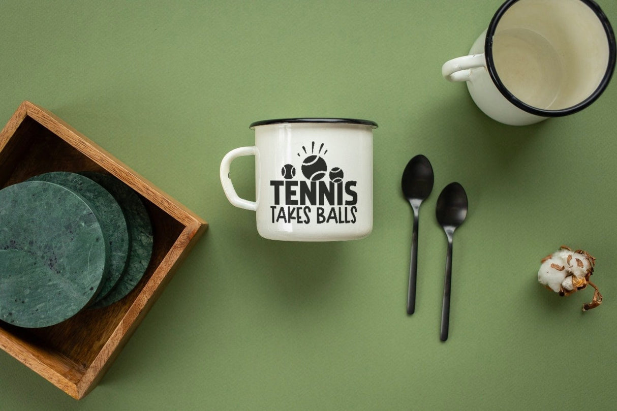 Tennis Takes Balls SVG Cut File