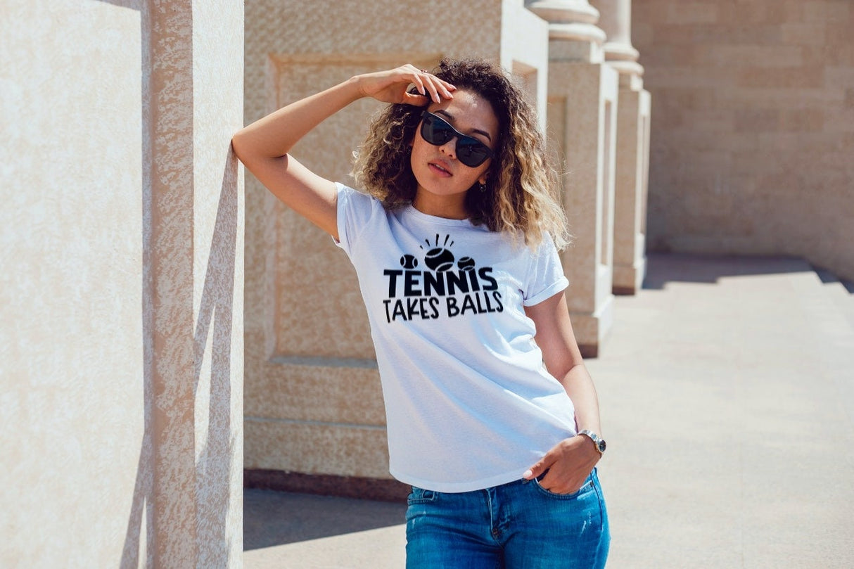 Tennis Takes Balls SVG Cut File