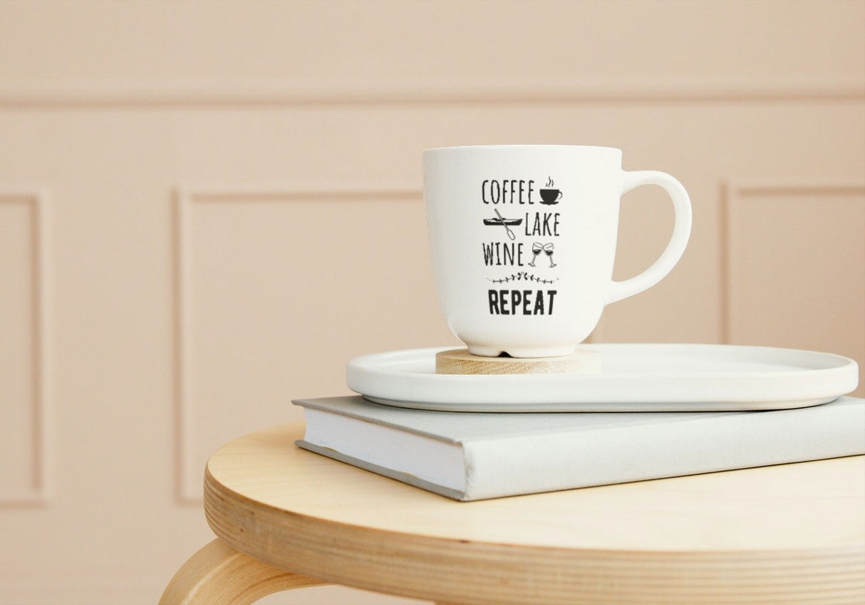Coffee Lake Wine Repeat SVG Cut File