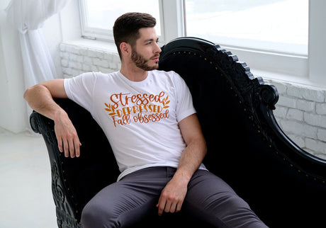 Stressed Depressed Fall Obsessed SVG Cut File