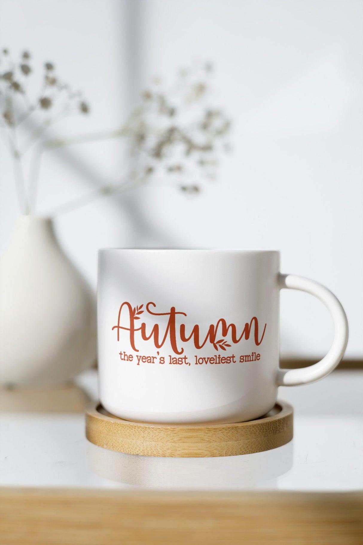 Autumn... the year's last, loveliest smile. SVG Cut File