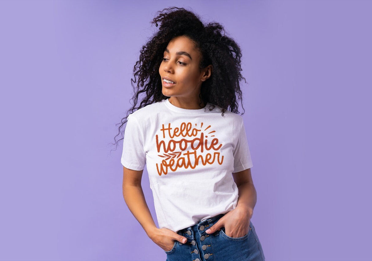 Hello hoodie weather SVG Cut File