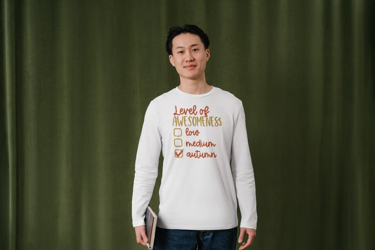 Level of awesomeness Low Medium Autumn SVG Cut File