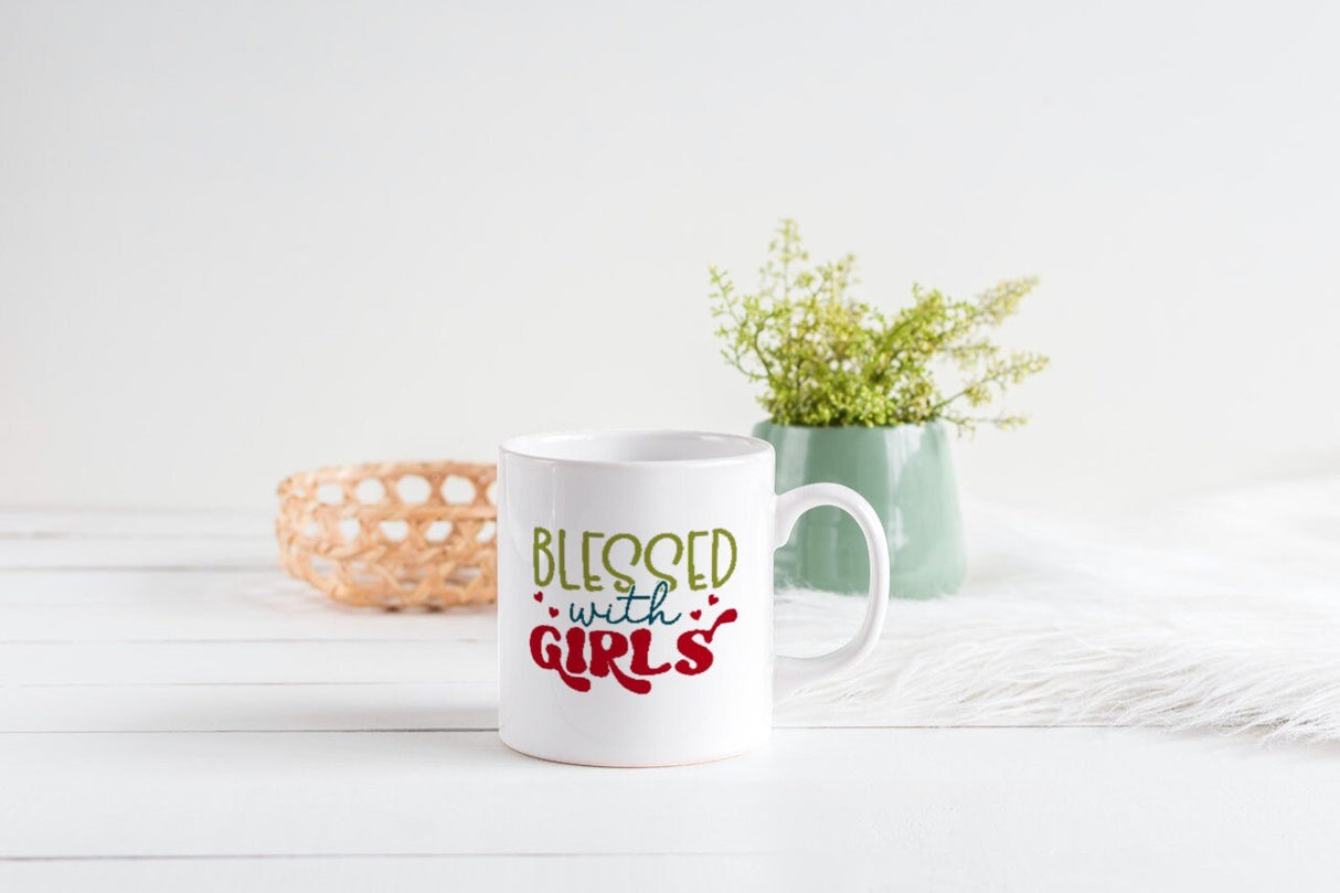Blessed with girls SVG Cut File