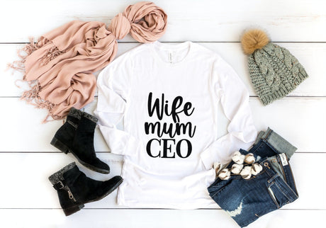 Wife Mum CEO SVG Cut File