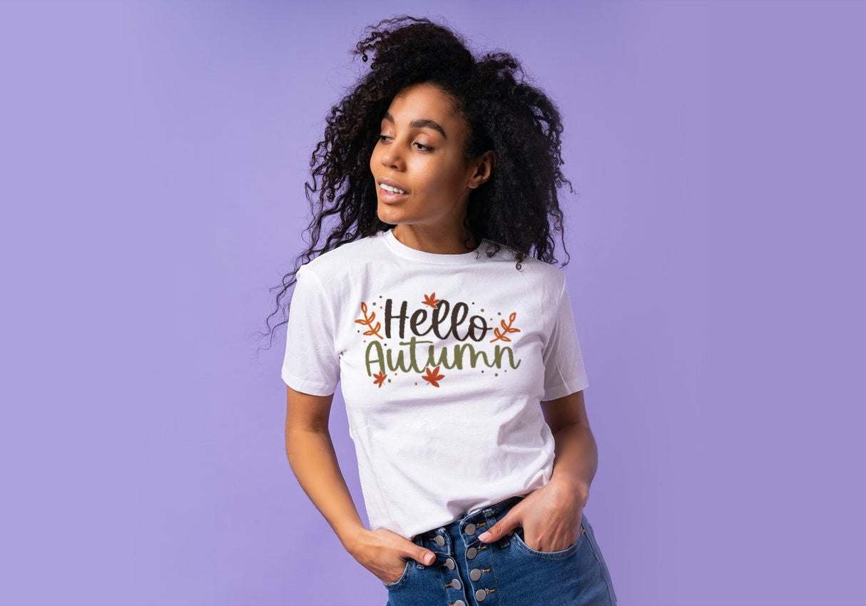 Hello Autumn SVG Cut File