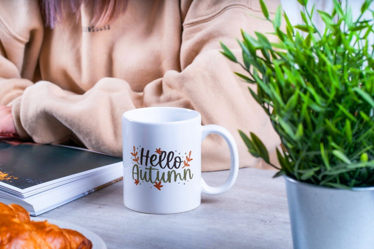 Hello Autumn SVG Cut File