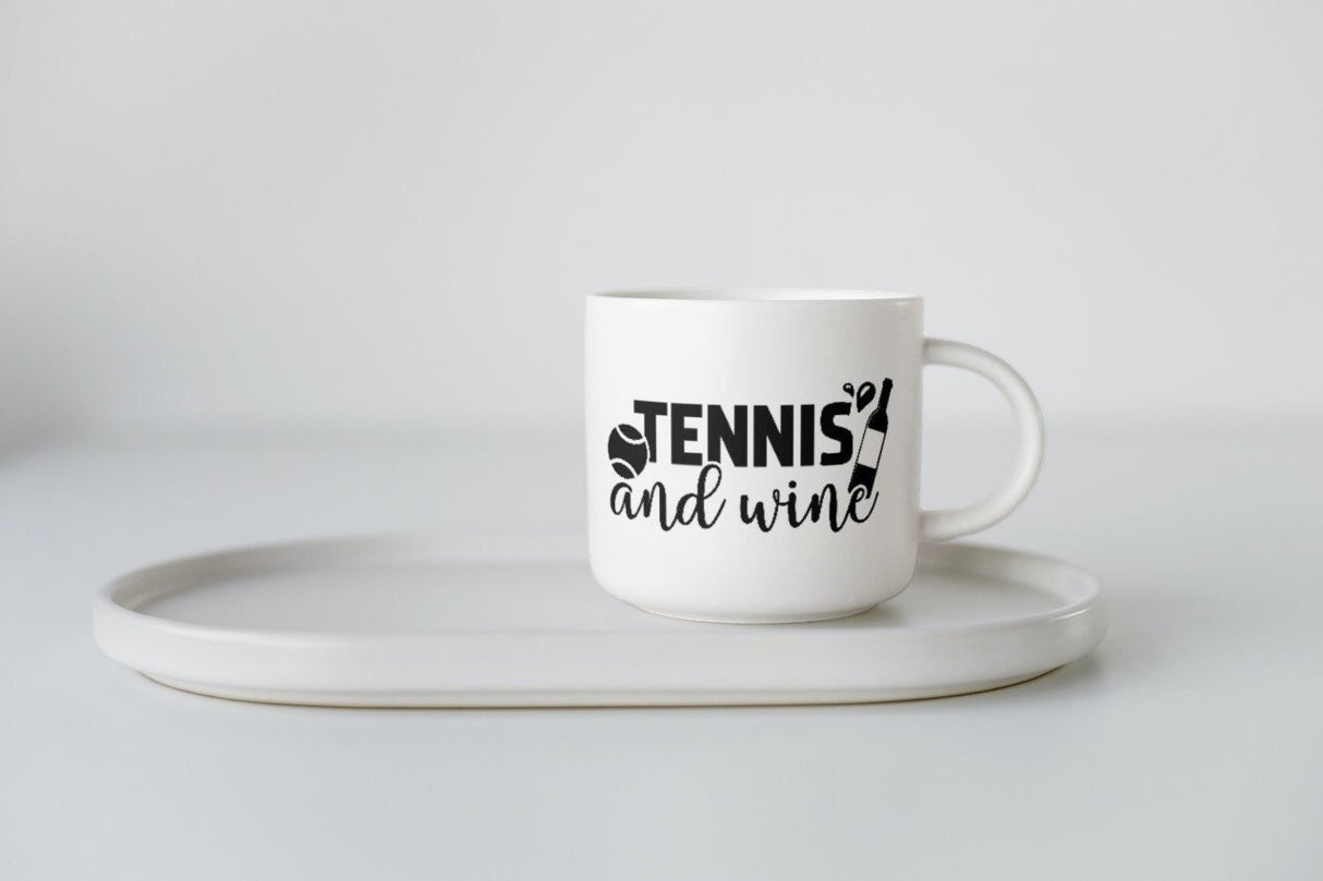 Tennis & Wine SVG Cut File