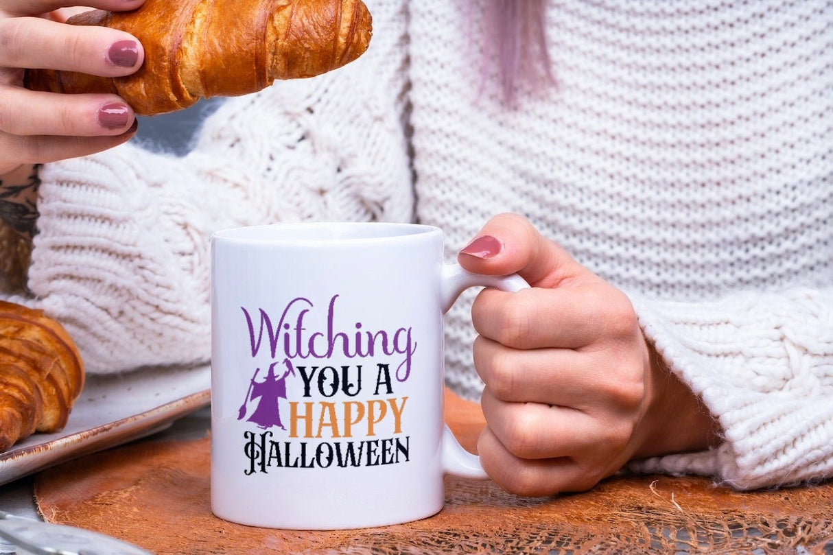 Witching you a happy Halloween SVG Cut File