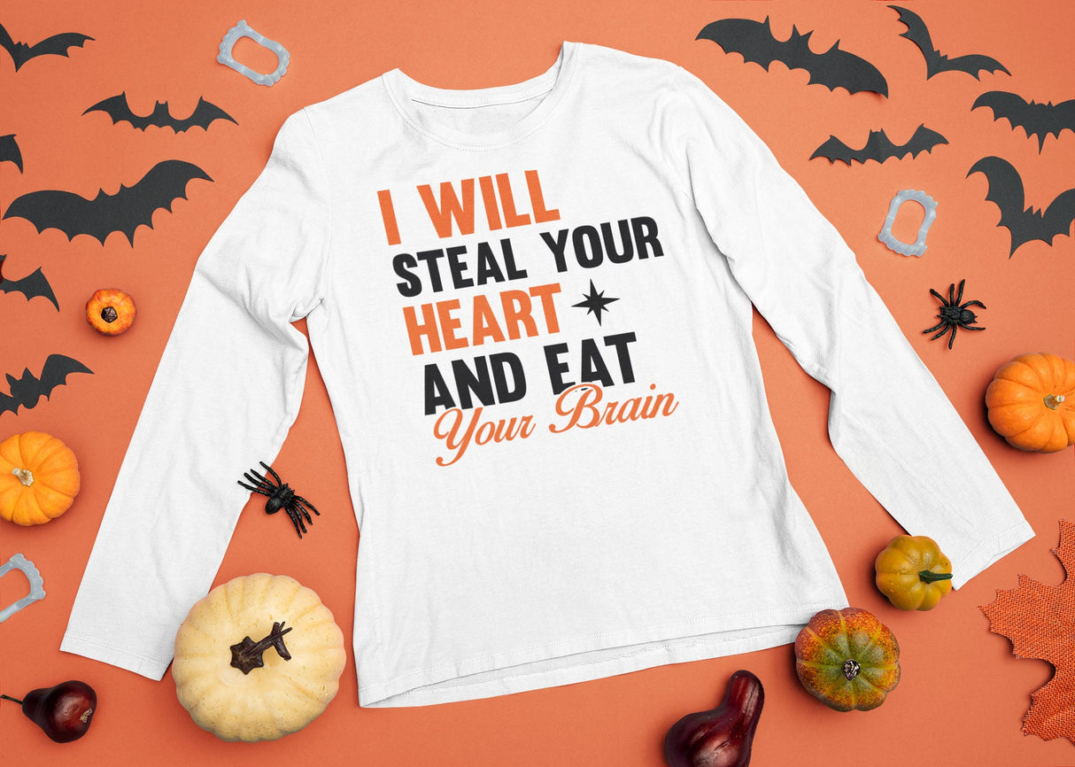 I will steal your heart and eat your brain SVG Cut File