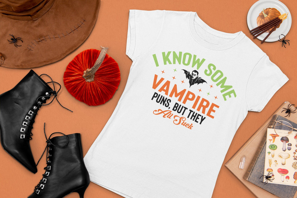 I know some vampire puns, but they all suck SVG Cut File