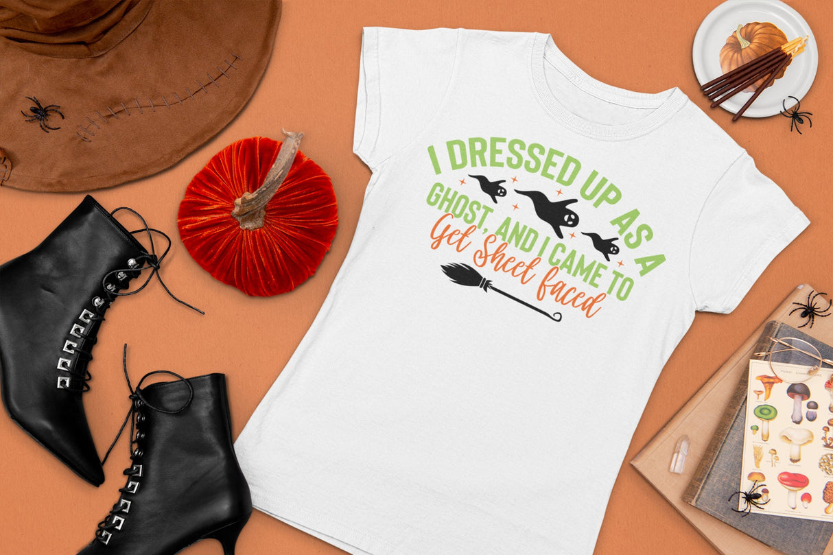 I dressed up as a ghost, and I came to get sheet faced SVG Cut File