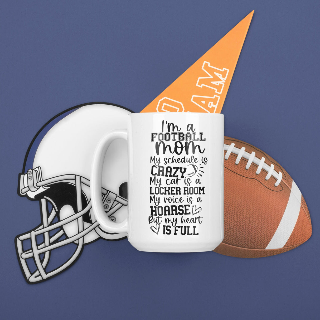 I'm a Football Mom My schedule is crazy SVG Cut File